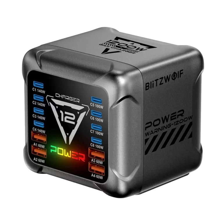 BlitzWolf BW-S36 : 12 ports USB et jusqu’à 1200 W dans un seul chargeur